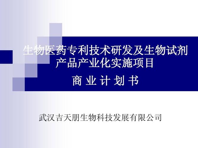 生物医药专利技术研发及生物试剂 产品产业化实施项目 商业计划书